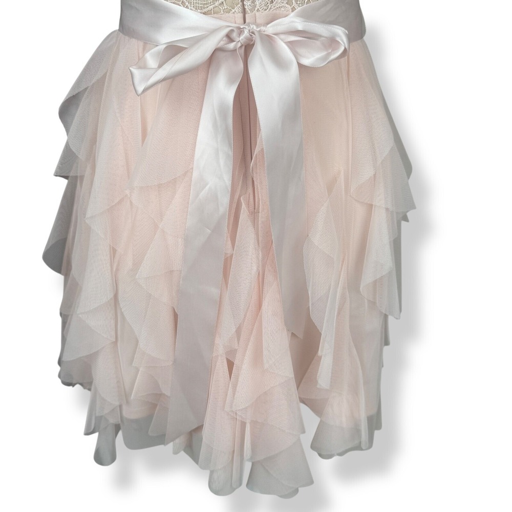 Teeze‎ Me Party Dress Womens Size 7 Pink Lace Ballet Angel Coquette Fairy Glam - Picture 6 of 12